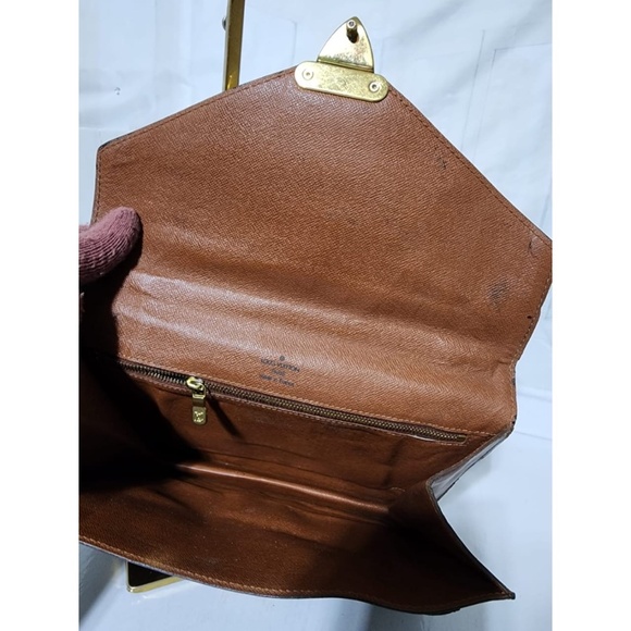 Authentic LOUIS VUITTON Monogram Monceau Satchel Bag Brown - Picture 11 of 16